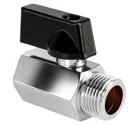 Robinet à bille mini, filetage intérieur G3/8 pouce x filetage extérieur G3/8 pouce, DN10