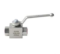 Robinet à boisseau sphérique 2 voies G1/2 pour système BSP 500 bar eau | G3/8 pour connexion BSP, acier de qualité hydraulique, design flotteur étanche, plage de -20 °C à 100 °C, eau, huile, gaz