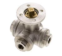 Robinet à boisseau spherique 3 voies en T G1/4'' en laiton ISO-Top 40bar - BL3BAT
