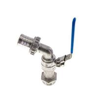 Robinet à boisseau sphérique à 2 voies en acier inoxydable G 1 pouce