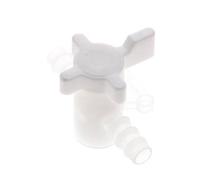 Robinet à boisseau sphérique à 2 voies en PVDF Embouts de tuyau de 3/8'' (9 mm)