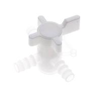 Robinet à boisseau sphérique à 3 voies en PVDF Barbes à tuyau de 10 mm