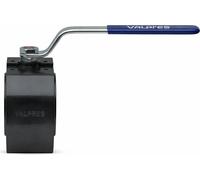 Robinet à boisseau sphérique à bride compacte Valpres v.DG DN40 PN16 Acier au carbone Intérieur : 1.4301/PTFE -20/+160 Gr.HH, 1 pièce.
