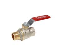 Robinet à boisseau sphérique avec poignée à levier GIACOMINI R914L, filetage intérieur/extérieur, 3/4" (R914LX024)