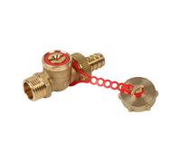 Robinet à boisseau sphérique avec rainure pour tournevis GIACOMINI R608, avec raccord pour tuyau, 1/2” (R608Y013)