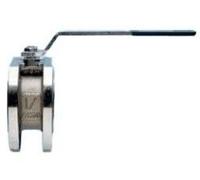 Robinet à boisseau sphérique compact en acier inoxydable Valpres, DN40, PN16, TA-Luft, ATEX, Fire-Safe, 1.4408, levier manuel, 1 pièce.