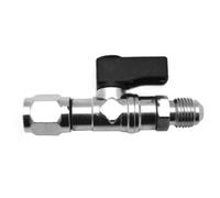Robinet à boisseau sphérique droit pour bombe gaz R32 1/2 F x 1/4 M