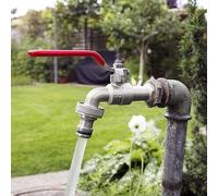 Robinet à boisseau sphérique en acier inoxydable 1/2'' x 3/4'' pour jardin