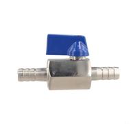 Robinet à boisseau sphérique en acier inoxydable 304 double pagode Raccord de tuyau haute pression Robinet d'arrêt de gaz tuyau d'eau 8 mm (10 mm)
