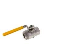 Robinet à boisseau sphérique en acier inoxydable à 2 voies pour gaz Rp 1 pouce