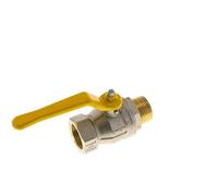 Robinet à boisseau sphérique en laiton à 2 voies pour gaz, de mâle à femelle, R/Rp, 1 pouce