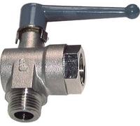 Robinet à boisseau sphérique en laiton à angle droit, 2 voies, mâle vers femelle G/G 1 pouce