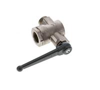 Robinet à boisseau sphérique en laiton à angle droit, 2 voies, mâle vers femelle G/G, 3/4"