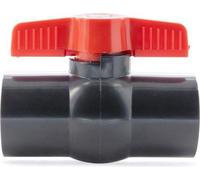 Robinet à boisseau sphérique en PVC Famanu pour un contrôle précis de l'eau - Blanc avec levier en forme de T rouge