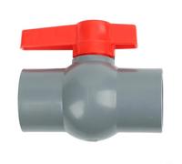 Robinet à boisseau sphérique en PVC robuste pour applications de transfert d'eau avec raccord coulissant assorti 20 mm, 25 mm, 32 mm, 40 mm, 50 mm (40 mm)