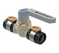 Robinet à boisseau sphérique Geberit FlowFit 619856001 Ø 63 mm, avec levier de commande