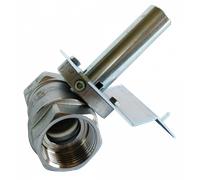 Robinet à boisseau sphérique Giacomini R250 DN 10 avec adaptateur pour Belimo LF, LM - version LM