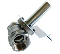 Robinet à boisseau sphérique Giacomini R250 DN 15 avec adaptateur pour Belimo LF, LM-A - version LF