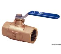 Robinet à boisseau sphérique GUIDI marron F-F, passage intégral 3/8" Osculati 17.557.01