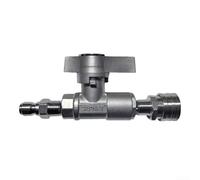 Robinet à boisseau sphérique haute pression, DN10 5000 psi, valve en métal anti-fuite pour nettoyage de jardin (DN10)