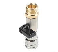 Robinet à boisseau sphérique haute pression en acier inoxydable avec trou M22 de 14 mm et connecteur rapide de 6,35 mm pour contrôle du commutateur de tuyau plus cinq buses pour systèmes de nettoyage