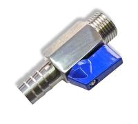 Robinet à boisseau sphérique pagode en acier inoxydable 304, filetage G, haute pression 1,6 MPa pour mini vanne pour eau, huile, gaz, DN15/DN10 usage industriel (DN15-10 mm)