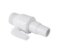 Robinet à boisseau sphérique pour filtre de piscine 3,8 cm MIP de rechange pour Hayward SP0729 - Valve d'arrêt en ABS résistant aux fuites avec adaptateur de tuyau conique pour système de filtre à