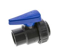 Robinet à boisseau sphérique PVC 2 voies Union Simple Rp 1 1/2'' EPDM