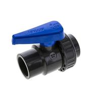 Robinet à boisseau sphérique PVC 2 voies Union Simple Rp 1 1/4'' EPDM
