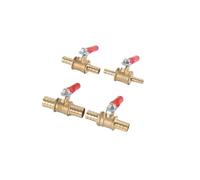 Robinet À Boisseau Sphérique Robinet à bille d'arrêt en laiton, 6 mm, 8, 10, 12, raccord cannelé, for conduites d'eau, d'huile, d'air, de gaz et carburant(12mm Barb)