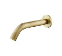Robinet à capteur automatique sans contact - Robinet de cuisine et de salle de bain alimenté par piles, montage mural, 18 cm/24,5 cm, économie d'eau, installation facile, noir et jaune h
