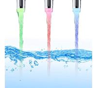 Robinet à eau LED avec lumière RVB - Changement de couleurs - Contrôle de la température - Robinet pour cuisine et salle de bain