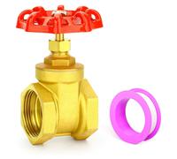Robinet à glissière Messing, 1-1/2 pouce, filetage intérieur, avec manette, pour eau/huile/gaz