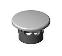 Robinet à ouverture par poussoir VitrA 6398L401-7205 avec couvercle de robinet en céramique, Edelweiss VC