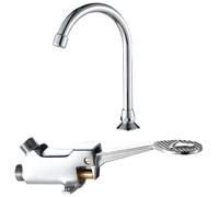 Robinet à pédale - - Commande au pied - Eau chaude et froide - Installation facile - Vanne en laiton ENEVAOCT