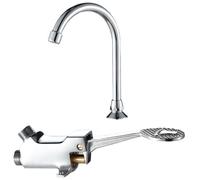 Robinet à pédale - Nosheir - Commande au pied - Eau chaude et froide - Installation facile - Vanne en laiton