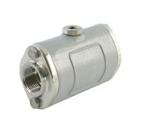 Robinet à pince pneumatique en aluminium de 1 1/4 pouce avec manchon en caoutchouc - résistant à l'abrasion