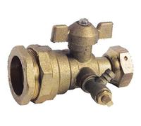 Robinet à purge droit avec écrou femelle pour tube PE D32 3/4'' - 70-32-20