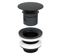 Geberit Bonde de lavabo 152.050.14.1 – non refermable, 1 1/4 x 50 mm, noir mat