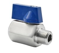 Robinet à tournant sphérique en acier inoxydable 1/8 1/4 3/8 1/2 3/4 BSPT NPT filetage Mini(1/4",NPT_MALE TO FEMALE)