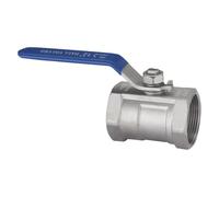 Robinet à tournant sphérique en acier inoxydable basse pression 1/2" à 2" - SS304/SS316, contrôle à 2 voies for le gaz, la vapeur et l'eau(1-1/4in SS316)