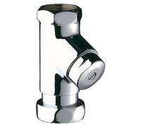 Robinet arrêt droit TEMPOCHASSE F1'' F1''1/4 chromé - DELABIE - 764000