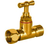 robinet arrêt - pour wc - droit - diamètre 12 x 17 - laiton - altech 4071048