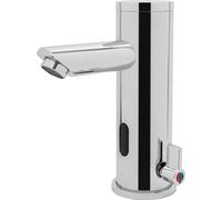 Robinet automatique à capteur infrarouge, température réglable, design moderne, argenté