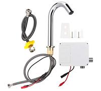 Robinet Automatique, Robinet de Lavage à capteur Infrarouge à Filetage G1/2 ", Robinet d'évier de Cuisine en Acier Inoxydable sans Contact, à Piles, pour Bassin de Cuisine(B)