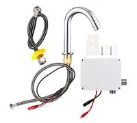 Robinet Automatique, Robinet de Lavage à capteur Infrarouge à Filetage G1/2 ", Robinet d'évier de Cuisine en Acier Inoxydable sans Contact, à Piles, pour Bassin de Cuisine(A)