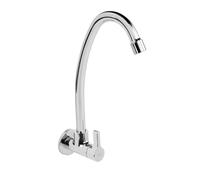 Robinet auxiliaire avec 1 eau au mur Chromé - TRES 21550601