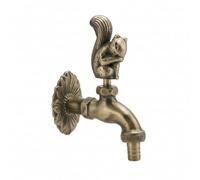 Robinet avec Applique Murale Antique, Écureuil - Bronze Antique