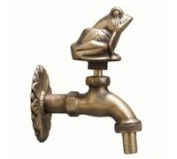 Robinet avec Applique Murale Bronze, Grenouille - Bronze Antique