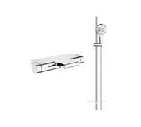 - Robinet bain thermostatique avec tablette Grohtherm + Ensemble de douche Rainshower
